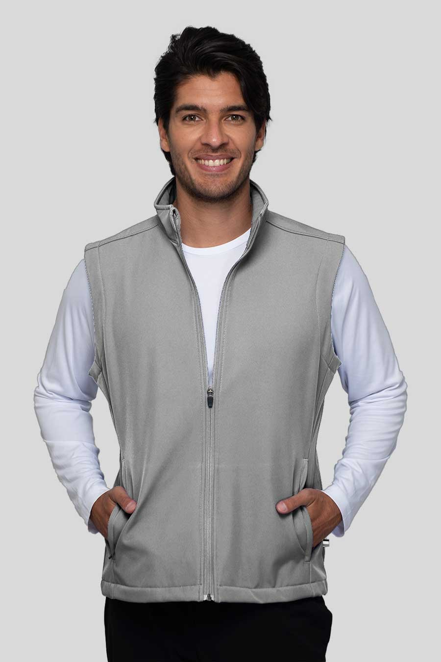 CHALECO-SOFT-SHELL-UNISEX-GRIS Chaleco Bordado